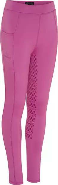 Lasten talviratsastusleggingsit pinkki - Ratsastushousut lapsille ja nuorille - eq10441110 - 1