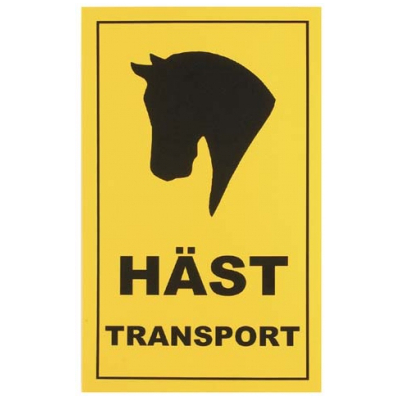 Hevoskuljetuskyltti 30x50cm - Kyltit ja muut tarvikkeet - glo609500 - 1