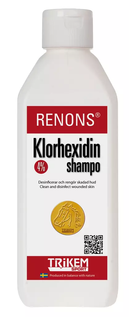 Trikem Renons Klorohexidiinishampoo 0,6l - Hevosshamppoot - 1850060 - 1