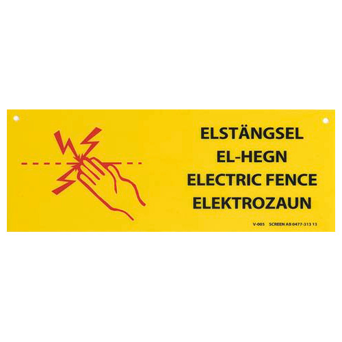 Varoituskyltti - Työkalut ja muut aitaustarvikkeet - 15010 - 1
