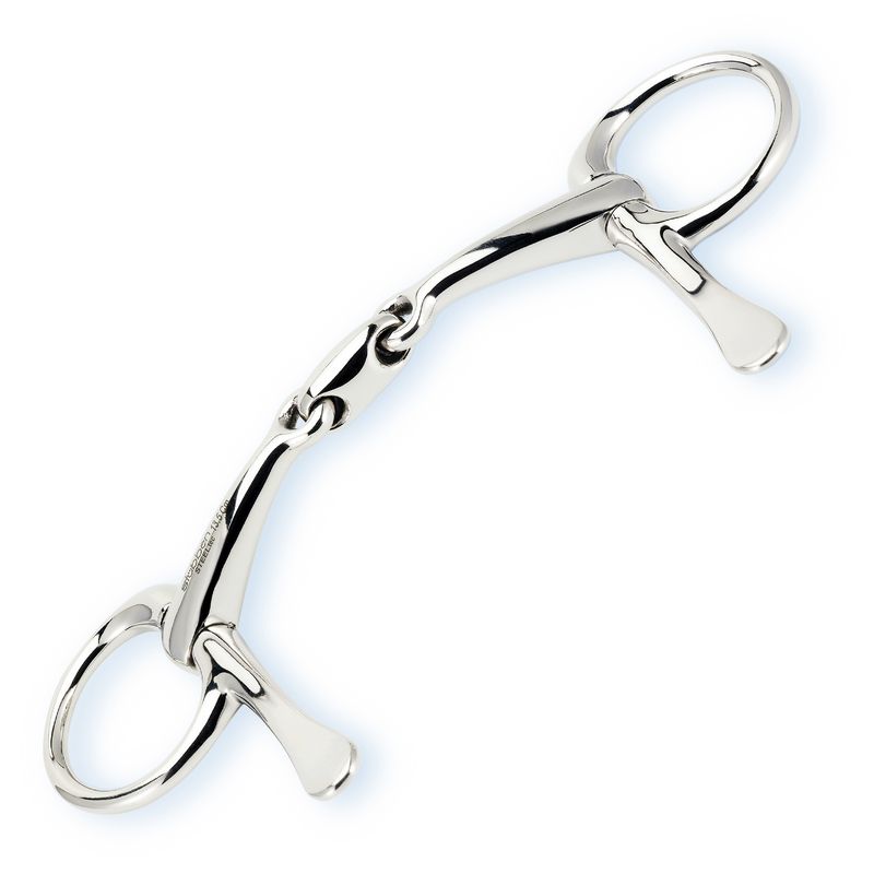 Mors Stübben Easy Control Doublement Cassé - Acier Inoxydable - Pour Chevaux - Neuf L-sport