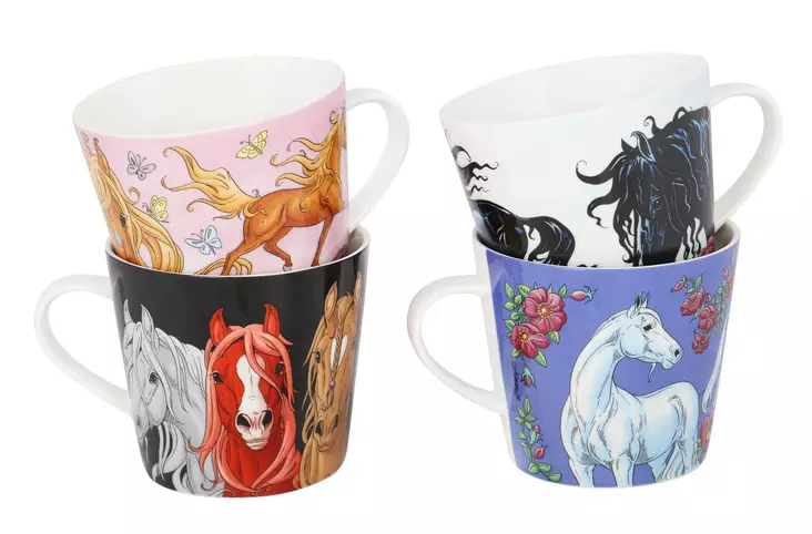 Lena Furberg Hevoset muki nelikko - Lahjatavarat - 30703001 - 1