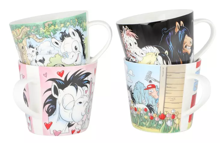 Polle muki nelikko 4 erilaista - Lahjatavarat - 30500001 - 1