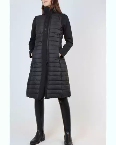 Montar Emma pitkä hybriditakki musta - Ratsastustakit - monsl2330-4 - 1