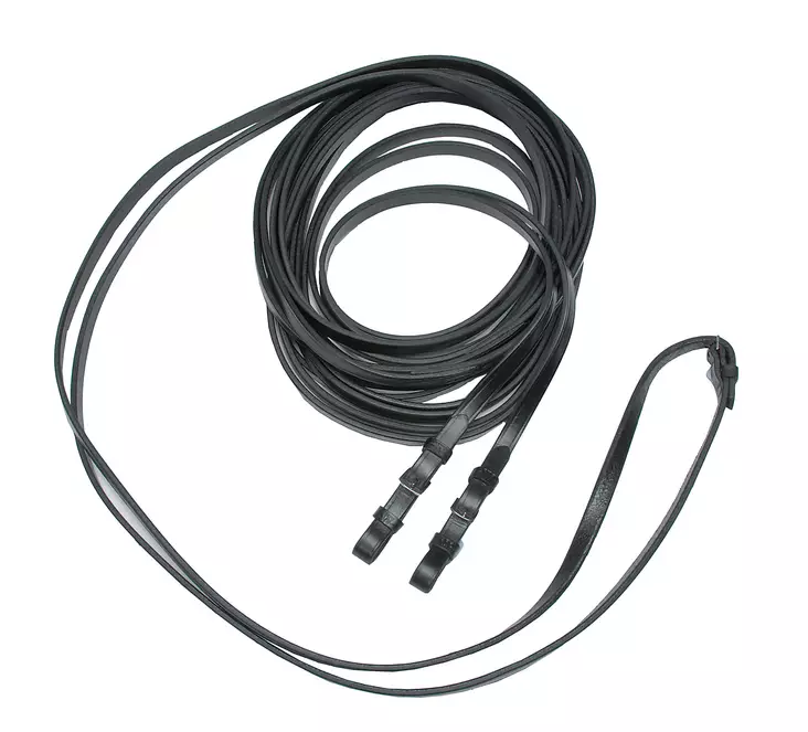 W-Profile ohjasajo-ohjat nahkaa 13m - Longerlinor & tömkörningstöm - 15425 - 1