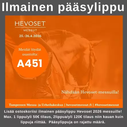 Hevoset 2026 messulippu - Lahjatavarat - h2026 - 1