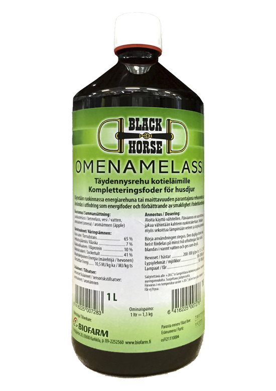 Black Horse Omenamelassi 1l - Örter & narturliga fodertillskott - bh50046 - 1