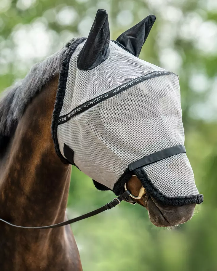 HKM anti-fly mask with nose protection - Flughuvor & -pannband - hkm8127 - 1