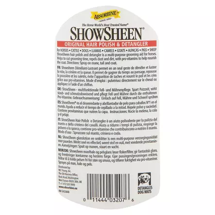 Absorbine Showsheen anti-tangle spray 950ml - Pälsglanser - br772838 - 2