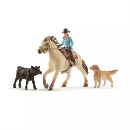 Schleich western ryttare med djur - Leksaker - 42419 - 1