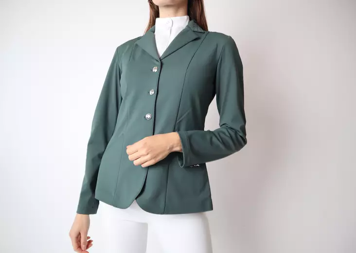 Montar tävlingsjacka Bonnie Crystal Jasper grön - Tävlingskavajer - moncomb2110-99 - 1