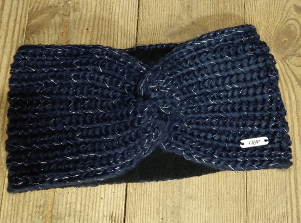 QHP Headband Nore navy silver - Mössor &  halsdukar - qhp8499 - 1