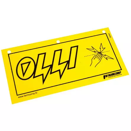Olli Varoituskilpi sähköaidalle 5kpl - Työkalut ja muut aitaustarvikkeet - 6050038-Olli - 1