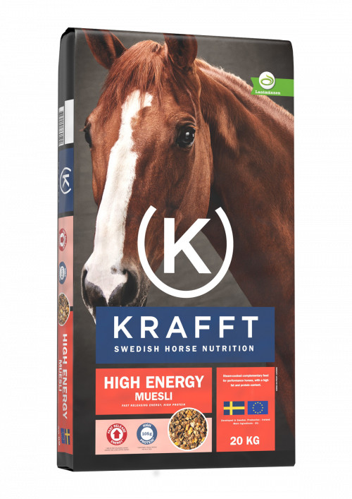 Krafft High Energy Muesli 20kg - Vain myymälästä saatavat rehut - kraffthigenergM - 1